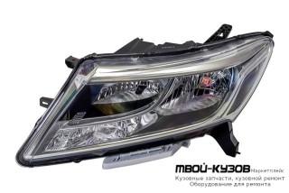 ФАРА ЛЕВАЯ СТОРОНА П/ КОРРЕКТОР , ВНУТРИ ЧЁРНЫЙ (DEPO) для Nissan PATFINDER R52 (2014-)