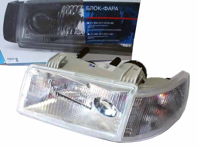 Фара ВАЗ-2110 левая в сборе (Автосвет) 583.3711