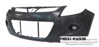 БАМПЕР ПЕРЕДНИЙ БЕЗ ОТВЕРСТИЙ ПОД ПРОТИВОТУМАННЫЕ ФАРЫ (ТАЙВАНЬ) для Hyundai I20 (2009-)