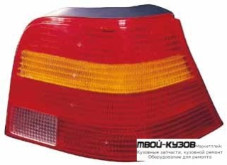 ФОНАРЬ ЗАДНИЙ ВНЕШНИЙ ЛЕВАЯ СТОРОНА (DEPO) КРАСНЫЙ-ЖЕЛТ для Volkswagen GOLF IV (10.1997-)