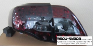 ФОНАРЬ ЗАДНИЙ ВНЕШНИЙ+ВНУТР ЛЕВАЯ + ПРАВАЯ (КОМПЛЕКТ) ТЮНИНГ С ДИОД (EAGLE EYES) ВНУТРИ КРАСНЫЙ-ТОНИР для Toyota COROLLA E150 (2006-) СЕДАН