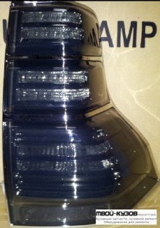 ФОНАРЬ ЗАДНИЙ ВНЕШНИЙ ЛЕВАЯ + ПРАВАЯ (КОМПЛЕКТ) ТЮНИНГ С ДИОД ЧЁРНЫЙ РАМК (EAGLE EYES) ТОНИР ВНУТРИ ХРОМ для Toyota LANDCRUISER PRADO 150 (2009-2017)