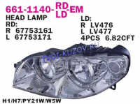 ФАРА левая под коррекор  - для FIAT PUNTO