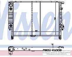 РАДИАТОР ОХЛАЖДЕНИЯ (NISSENS) (NRF) (GERI) (см.каталог) для BMW E36 (12.1990 - 01.2000)