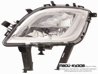 ФАРА ПРОТИВОТУМАННАЯ ЛЕВАЯ СТОРОНА С УКАЗАТЕЛЬ ПОВОРОТА ВНУТРИ (DEPO) ХРОМ для Opel ASTRA J (2009-)