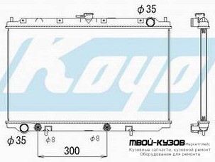 РАДИАТОР ОХЛАЖДЕНИЯ AT 1.6 1.8 2 для Nissan PRIMERA P11 (11.1996 - 05.1999), Nissan PRIMERA P11 (06.1999 - 03.2002)
