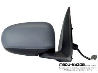 ЗЕРКАЛО ПРАВАЯ СТОРОНА ЭЛЕКТР БЕЗ ПОДОГРЕВОМ (CONVEX) ГРУНТ (ТАЙВАНЬ) для Nissan ALMERA N16 (06.2000-), Nissan ALMERA N16E (2002-)