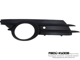 РЕШЕТКА БАМПЕРА ПЕРЕДНИЙ ПРАВАЯ СТОРОНА С ОТВЕРСТИЯМИ ПОД ПРОТИВОТУМАННЫЕ ФАРЫ (КИТАЙ) для Opel CORSA (2006-)