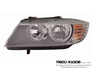 ФАРА ЛЕВАЯ СТОРОНА ПОД КОРРЕКТОР ВНУТРИ (DEPO) ЧЁРНЫЙ для BMW E90 СЕДАН / E91 УНИВЕРСАЛ (3 SERIES) (2004-)