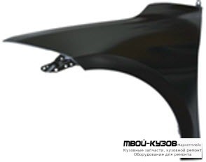 КРЫЛО ПЕРЕДНИЙ ЛЕВАЯ СТОРОНА БЕЗ ОТВ ПОД ПОВТОРИТЕЛЬ (ТАЙВАНЬ) для Hyundai ELANTRA (2016-)