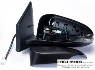 ЗЕРКАЛО ЛЕВАЯ СТОРОНА ЭЛЕКТР С ПОДОГРЕВОМ , С АВТОСКЛАДЫВ , УКАЗАТЕЛЬ ПОВОРОТА , 9 КОНТ (CONVEX) ГРУНТ (ТАЙВАНЬ) для Toyota COROLLA E180 (2013-)