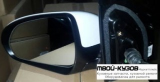 ЗЕРКАЛО ЛЕВАЯ СТОРОНА МЕХАН С ТРОСИК (КИТАЙ) для Hyundai SOLARIS (2017-)
