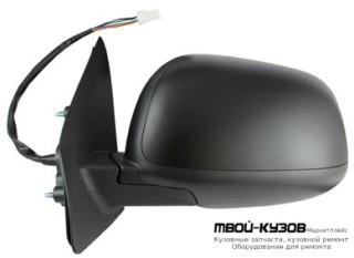 ЗЕРКАЛО ЛЕВАЯ СТОРОНА ЭЛЕКТР С ПОДОГРЕВОМ (CONVEX) ГРУНТ (ТАЙВАНЬ) для Citroen C-CROSSER (2007-), Peugeot 4007 (2007-) / 4008 2012-, Mitsubishi ASX (2010-), Mitsubishi OUTLANDER XL (2010-)