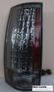 ФОНАРЬ ЗАДНИЙ ВНЕШНИЙ ЛЕВАЯ + ПРАВАЯ (КОМПЛЕКТ) ТЮНИНГ С ДИОД ТОНИР (EAGLE EYES) ВНУТРИ ХРОМ для Chevrolet YUKON / SUBURBAN / TAHOE / AVALANCHE (2007-2011)