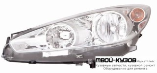 ФАРА ЛЕВАЯ СТОРОНА С КОРРЕКТОР (DEPO) для Peugeot 308 (2007-)