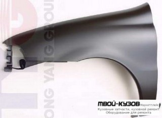 КРЫЛО ПЕРЕДНИЙ ЛЕВАЯ СТОРОНА БЕЗ ОТВ ПОД ПОВТОРИТЕЛЬ (ТАЙВАНЬ) для Fiat PALIO (04.1997-)