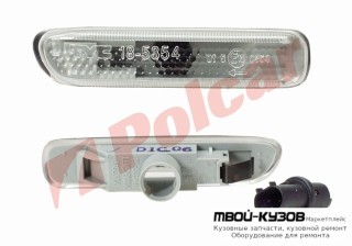 ПОВТОРИТЕЛЬ ПОВОРОТА ЛЕВЫЙ БЕЛЫЙ для E46 0498-02