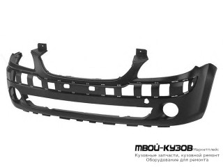 БАМПЕР ПЕРЕДНИЙ С ОТВЕРСТИЯМИ ПОД ПРОТИВОТУМАННЫЕ ФАРЫ ЧЁРНЫЙ (ТАЙВАНЬ) для Hyundai GETZ (2005-)
