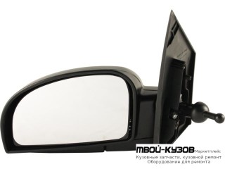 ЗЕРКАЛО ЛЕВАЯ СТОРОНА МЕХАН С ТРОСИК (ТАЙВАНЬ) для Hyundai GETZ (2003-2005), Hyundai GETZ (2005-)