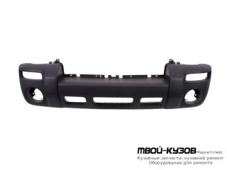 БАМПЕР ПЕРЕДНИЙ С ОТВЕРСТИЯМИ ПОД ПРОТИВОТУМАННЫЕ ФАРЫ ГРУНТ (ТАЙВАНЬ) для Jeep CHEROKEE / LIBERTY (2002-)