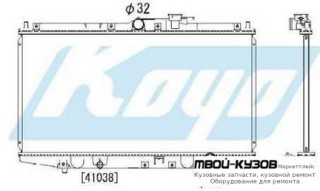 РАДИАТОР ОХЛАЖДЕНИЯ MT 1.8 2 2.2 (1 ряд) для Honda ACCORD СС7 (1993-1996) CE (1996-1998) CG7 (10.1998 - 02.2003) ЕВРОПА