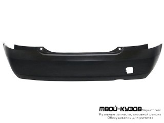БАМПЕР ЗАДНИЙ (ХЭТЧБЭК) ЧЁРНЫЙ (ТАЙВАНЬ) для Nissan ALMERA N16E (2002-)