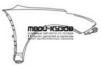 TYCLC00-270-R - КРЫЛО ПЕРЕДНЕЕ ПРАВОЕ (ТАЙВАНЬ) Toyota Celica 230 (2000-2005)