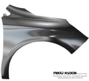 КРЫЛО ПЕРЕДНИЙ ПРАВАЯ СТОРОНА СТАЛЬН (ТАЙВАНЬ) для Citroen C4 (2010-) PICASSO (2010-)