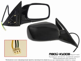 ЗЕРКАЛО ПРАВАЯ СТОРОНА ЭЛЕКТР БЕЗ ПОДОГРЕВОМ (КИТАЙ) для Toyota CAMRY V30 (10.2001-)