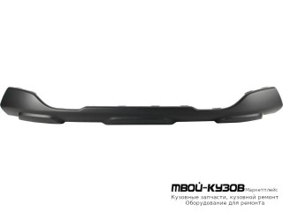 НАКЛАДКА БАМПЕРА ПЕРЕД НИЖН ЧЁРНЫЙ (ТАЙВАНЬ) для Renault LOGAN / SANDERO (2014-)