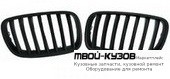 РЕШЕТКА РАДИАТОРА ЛЕВАЯ + ПРАВАЯ (КОМПЛЕКТ) ТЮНИНГ ПОЛНОСТЬЮ ЧЁРНЫЙ (ТАЙВАНЬ) для BMW E53 X5 (1999-2004.2004 - 2006)