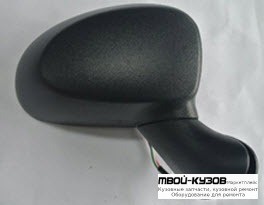 ЗЕРКАЛО ПРАВАЯ СТОРОНА МЕХАН С ТРОСИК (CONVEX) (ТАЙВАНЬ) для Chevrolet SPARK (2005-)
