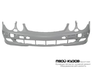 БАМПЕР ПЕРЕДНИЙ (AVANTGARD) С ОТВЕРСТИЯМИ ПОД ОМЫВАТЕЛЬ ФАР ГРУНТ (ТАЙВАНЬ) для Mercedes W211 (07.2002-)