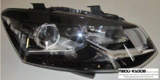 ФАРА ПРАВАЯ СТОРОНА ТЮНИНГ ЛИНЗОВАННАЯ , ДИОД (КИТАЙ) для Volkswagen POLO (09.2010 - 2020)