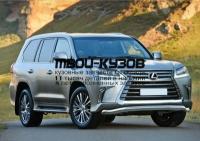 R.3210.002 - ЗАЩИТА ПЕРЕДНЕГО БАМПЕРА d76 волна (RIVAL) Lexus LX 570 (2015-)