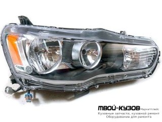 ФАРА ПРАВАЯ СТОРОНА ПОД КОРРЕКТОР (ориг.) для Mitsubishi LANCER (03.2007-)