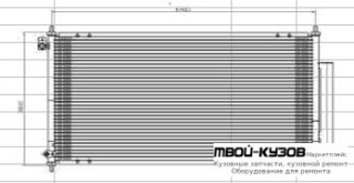 ACCORD КОНДЕНСАТОР КОНДИЦИОНЕРА для Honda ACCORD CL / CM (02.2003-) ЕВРОПА