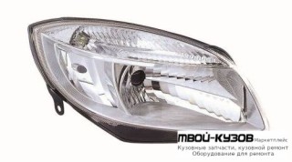 ФАРА ПРАВАЯ СТОРОНА С КОРРЕКТОР (DEPO) для Skoda FABIA / ROOMSTER (2007-2009)
