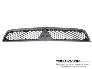 РЕШЕТКА РАДИАТОРА ЧЁРНЫЙ С СЕРЫЙЕБРИСТ МОЛДИНГ для Mitsubishi LANCER (03.2007-)