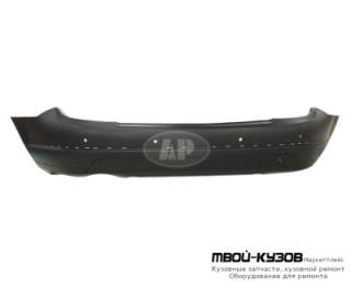 БАМПЕР ЗАДНИЙ С ОТВ ПОД МОЛДИНГ , ПОД ДАТЧИКИ ГРУНТ (ТАЙВАНЬ) для Mercedes W204 (2007-)