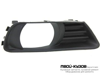 РЕШЕТКА БАМПЕРА ПЕРЕДНИЙ ПРАВАЯ СТОРОНА С ОТВЕРСТИЯМИ ПОД ПРОТИВОТУМАННЫЕ ФАРЫ (КИТАЙ) для Toyota CAMRY V40 (01.2006-)