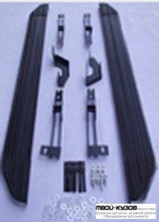 ПОРОГ-ПОДНОЖКА ЛЕВАЯ + ПРАВАЯ (КОМПЛЕКТ) для Mitsubishi ASX (2010-)