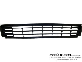 РЕШЕТКА БАМПЕРА ПЕРЕДНИЙ ЦЕНТРАЛ (СЕДАН) С МОЛДИНГ ЧЁРНЫЙ (КИТАЙ) для Volkswagen POLO (09.2010 - 2020)