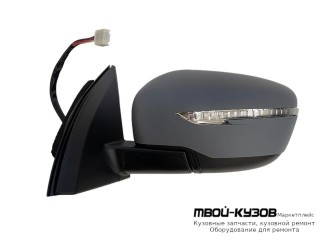 ЗЕРКАЛО ЛЕВАЯ СТОРОНА ЭЛЕКТР С ПОДОГРЕВОМ , УКАЗАТЕЛЬ ПОВОРОТА , АВТОСКЛАДЫВ (CONVEX) (ТАЙВАНЬ) для Nissan QASHQAI (2014-)