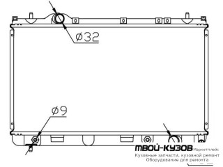 РАДИАТОР ОХЛАЖДЕНИЯ AT для Dodge NEON (2000-)