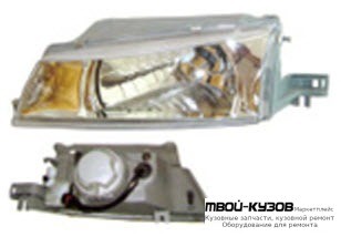 ФАРА ПРАВАЯ СТОРОНА ТЮНИНГ ПРОЗРАЧНЫЙ ПОД КОРРЕКТОР ВНУТРИ ХРОМ (КИТАЙ) для Daewoo NEXIA (1995-)