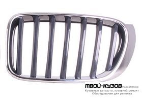 РЕШЕТКА РАДИАТОРА ПРАВАЯ СТОРОНА ХРОМ-ЧЁРНЫЙ (ТАЙВАНЬ) для BMW F25 X3 (2011-)