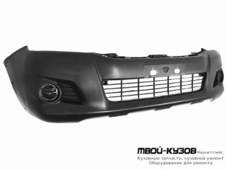 БАМПЕР ПЕРЕДНИЙ С ОТВ П/РАСШИРИТ (ТАЙВАНЬ) для Toyota HILUX (2011-2015)