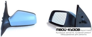 ЗЕРКАЛО ЛЕВАЯ СТОРОНА ЭЛЕКТР С ПОДОГРЕВОМ (ASPHERICAL) ГРУНТ (ТАЙВАНЬ) для Opel ASTRA (03.1998 - 2003)