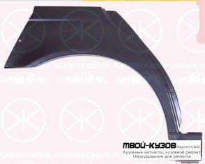 АРКА РЕМ.КРЫЛА ЗАДНИЙ ПРАВАЯ СТОРОНА (4 дв) (KLOKKERHOLM) для BMW E39 (11.1995 - 2003)